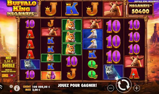 Buffalo King Megaways in French